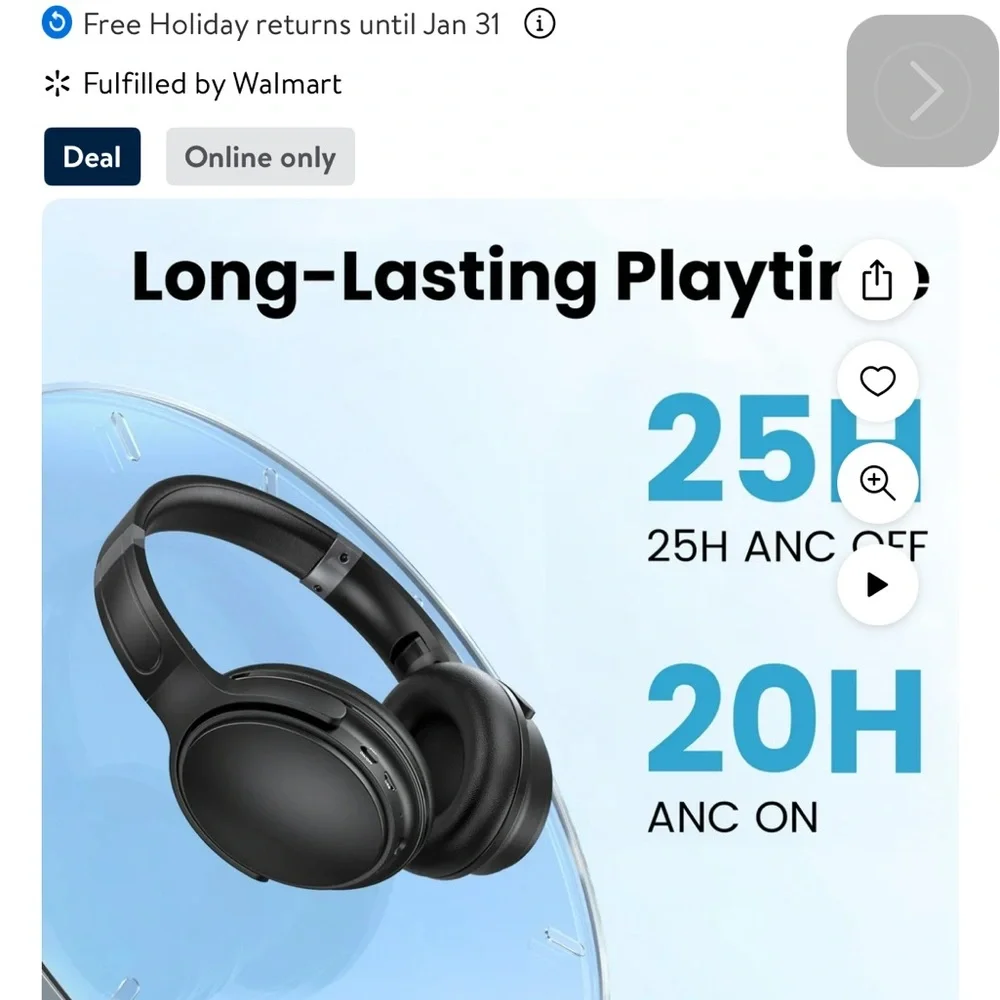VILINICE Noise Cancelling Headphones